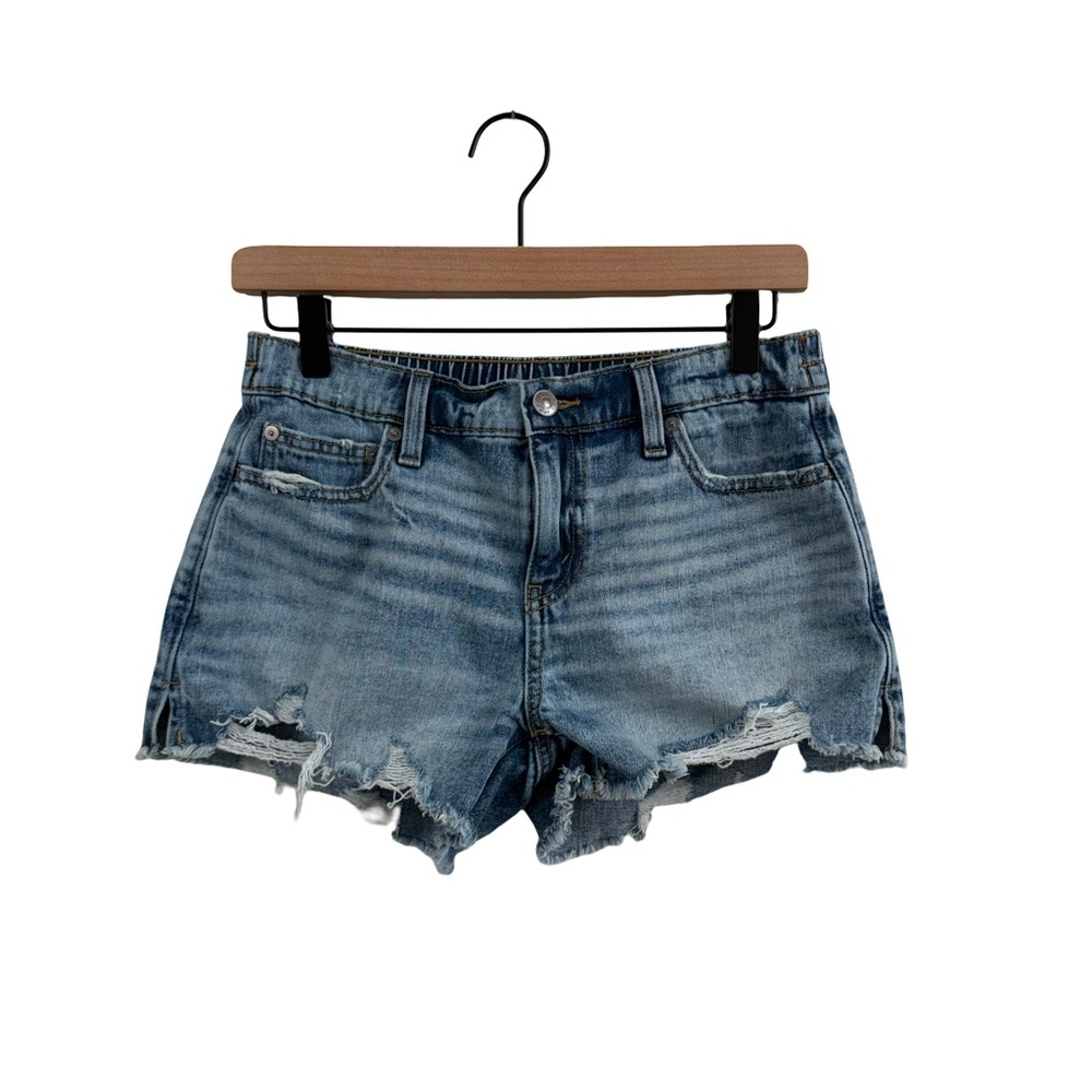 Aerie Light Blue Distressed Jean Shorts